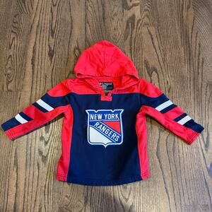 Official NY Rangers NHL Hoodie Toddler Size 2T Squirt Squad Old Time Hockey